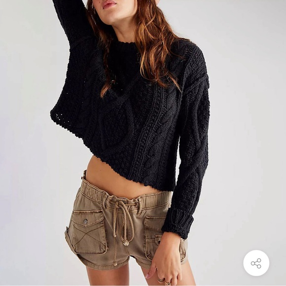 Free people black sweater (1/2 off!) - Picture 4 of 4